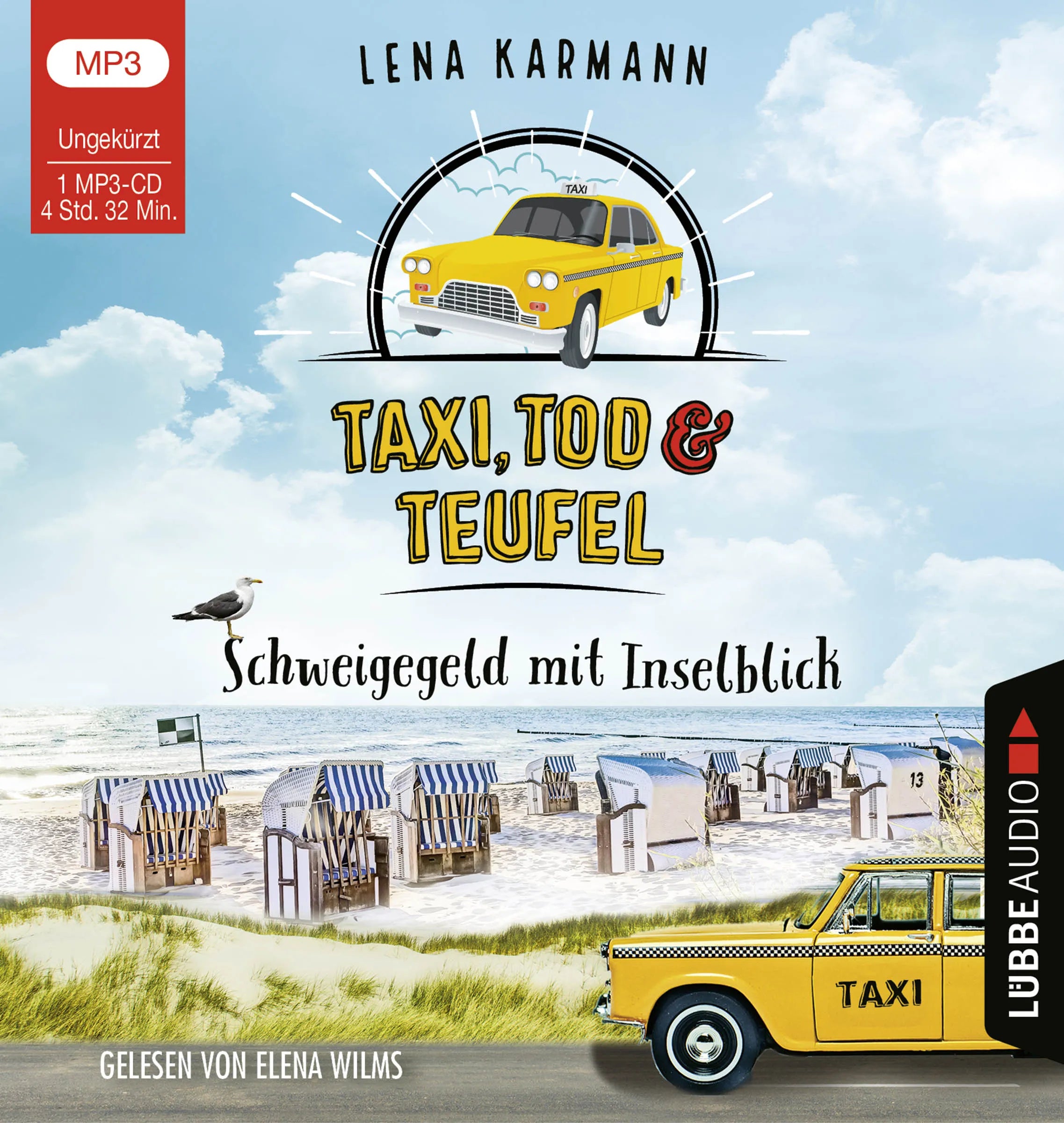 Buchcover von 'Taxi, Tod und Teufel - Schweigegeld mit Inselblick' - Hörbuch (CD) von Lena Karmann