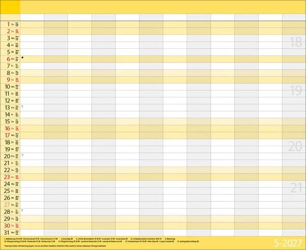 Teamplaner 2027 – Ansicht
