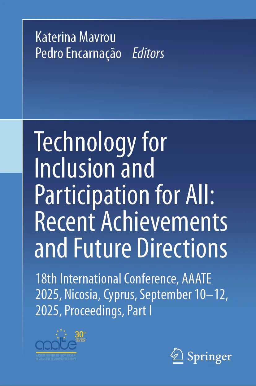 Cover: Technology for Inclusion and Participation for All: Recent Achievements and Future Directions (E-Book)