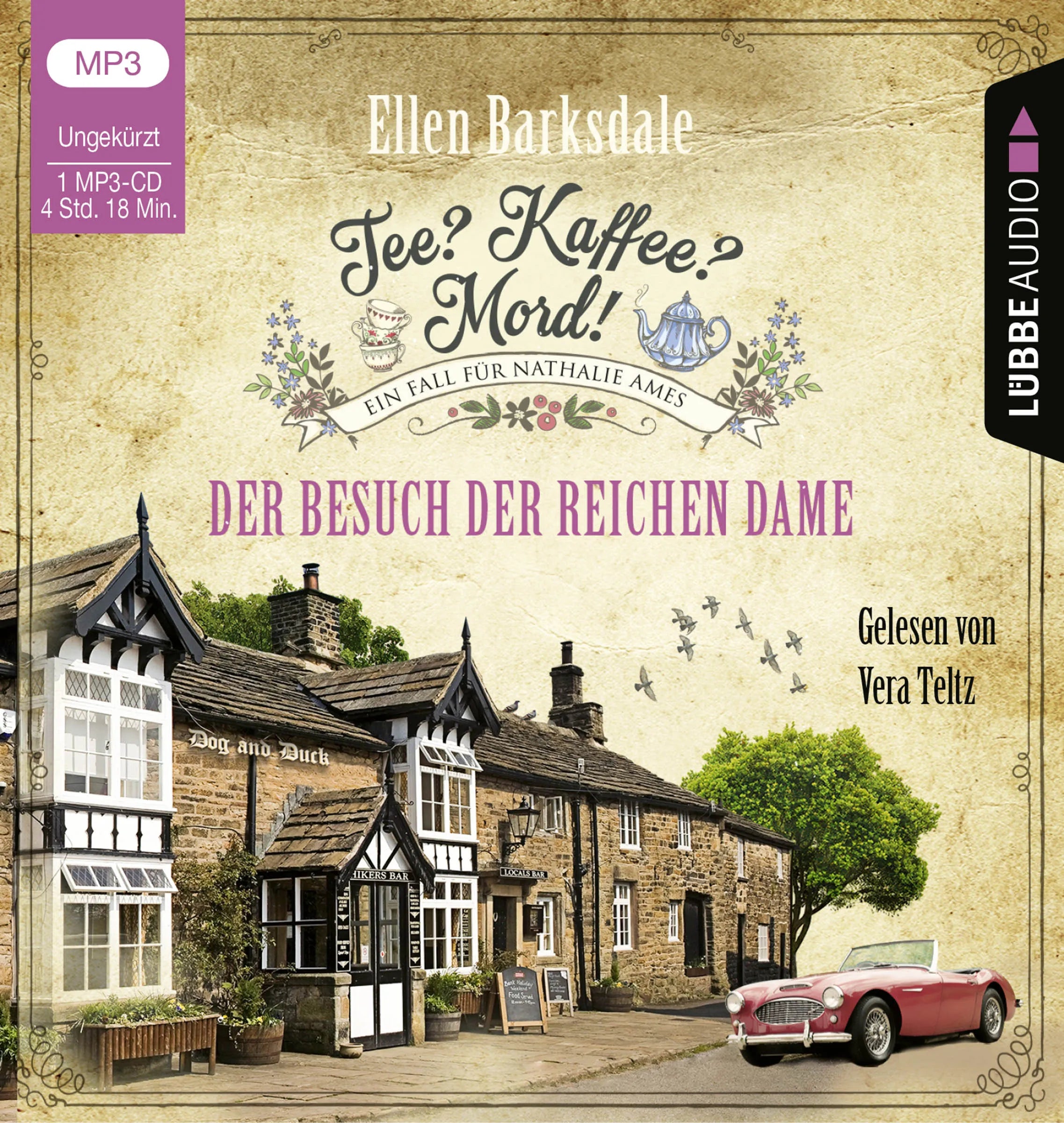 Buchcover von 'Tee? Kaffee? Mord! - Der Besuch der reichen Dame' - Hörbuch (CD) von Ellen Barksdale