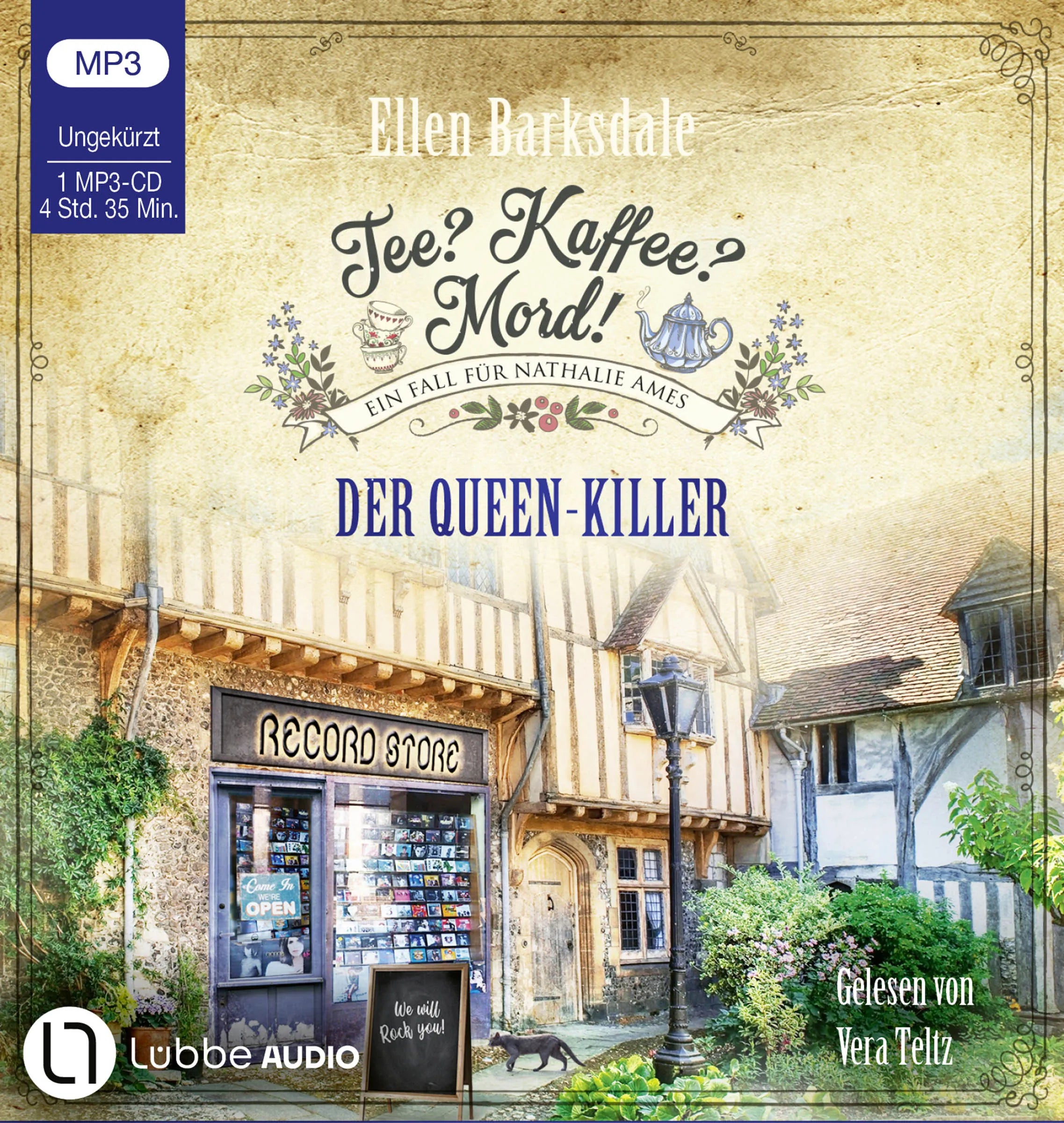 Buchcover von 'Tee? Kaffee? Mord! - Der Queen-Killer' - Hörbuch (CD) von Ellen Barksdale