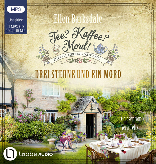 Buchcover von 'Tee? Kaffee? Mord! - Drei Sterne und ein Mord' - Hörbuch (CD) von Ellen Barksdale