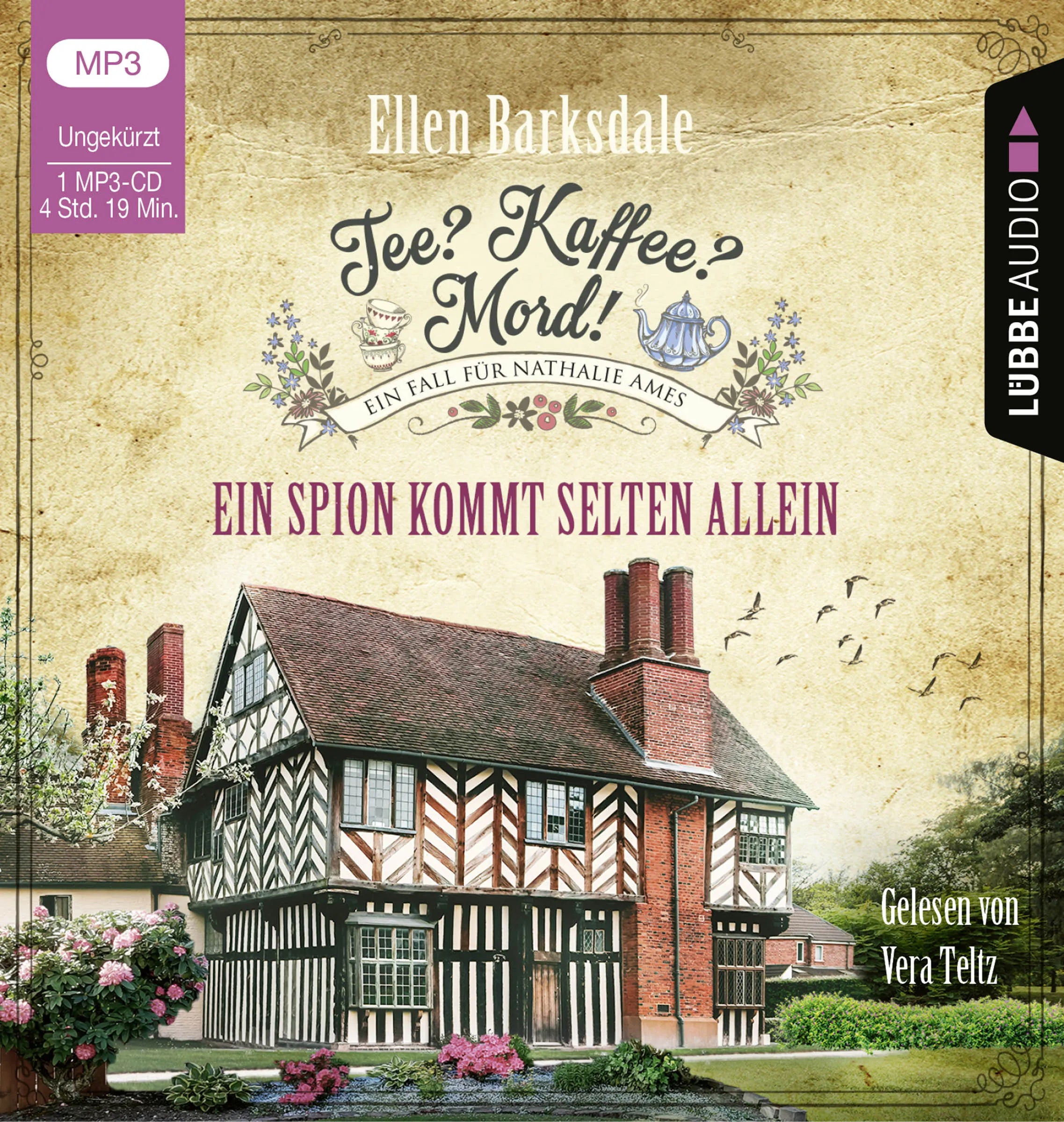Buchcover von 'Tee? Kaffee? Mord! - Ein Spion kommt selten allein' - Hörbuch (CD) von Ellen Barksdale