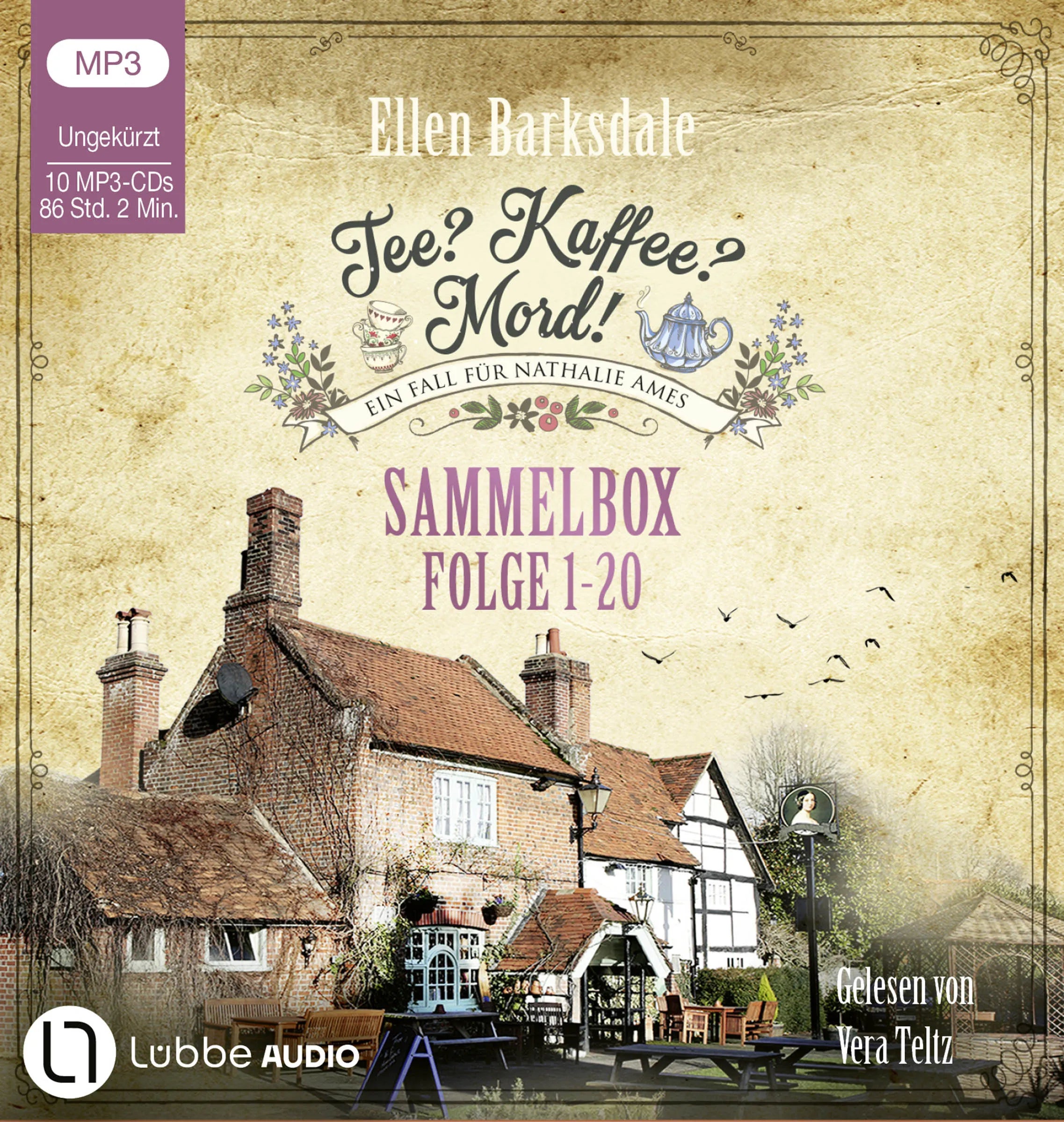 Buchcover von 'Tee? Kaffee? Mord! - Sammelbox' - Hörbuch (CD) von Ellen Barksdale