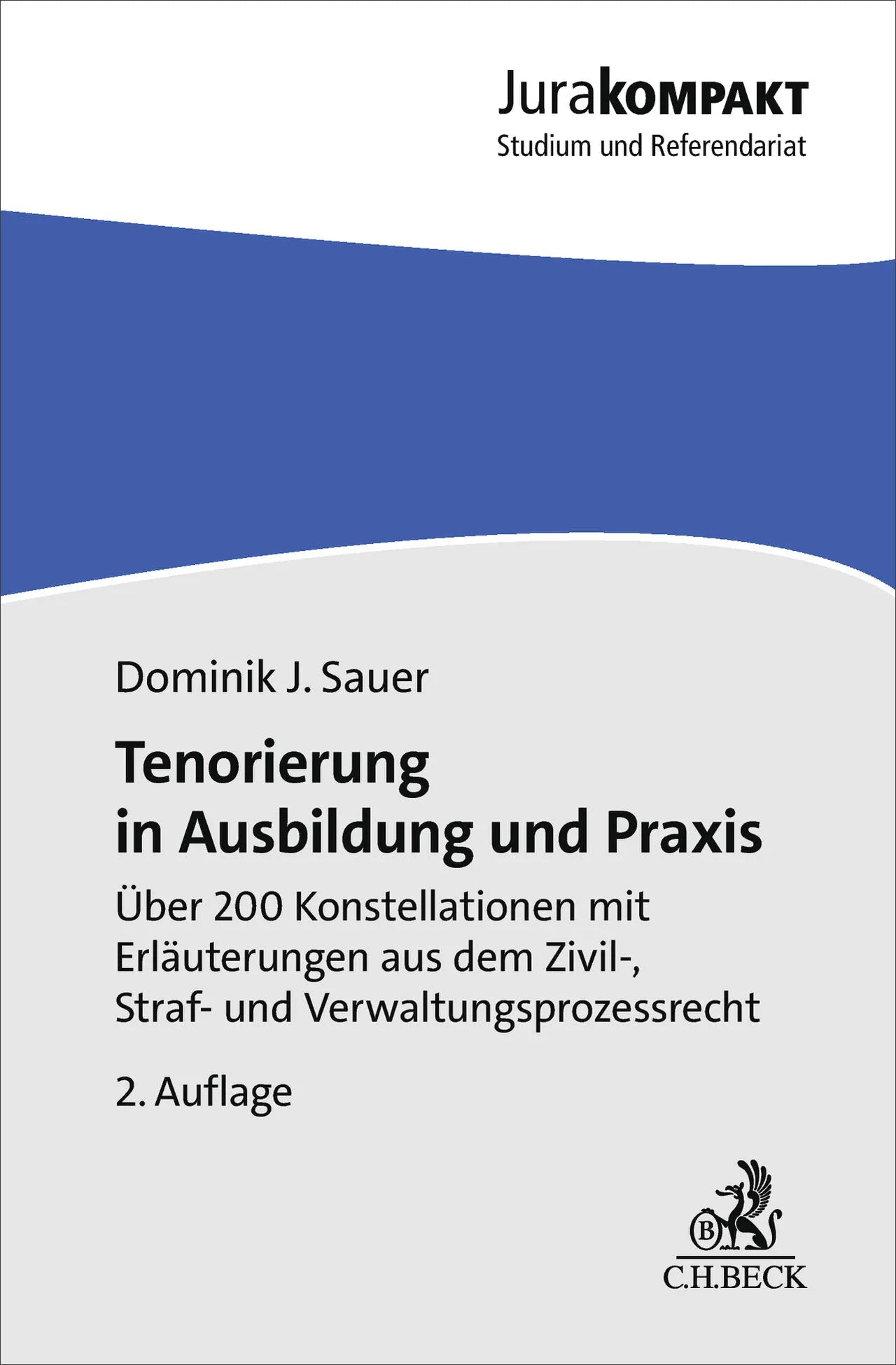 Cover: Tenorierung in Ausbildung und Praxis (Taschenbuch) von Dominik Jan Sauer