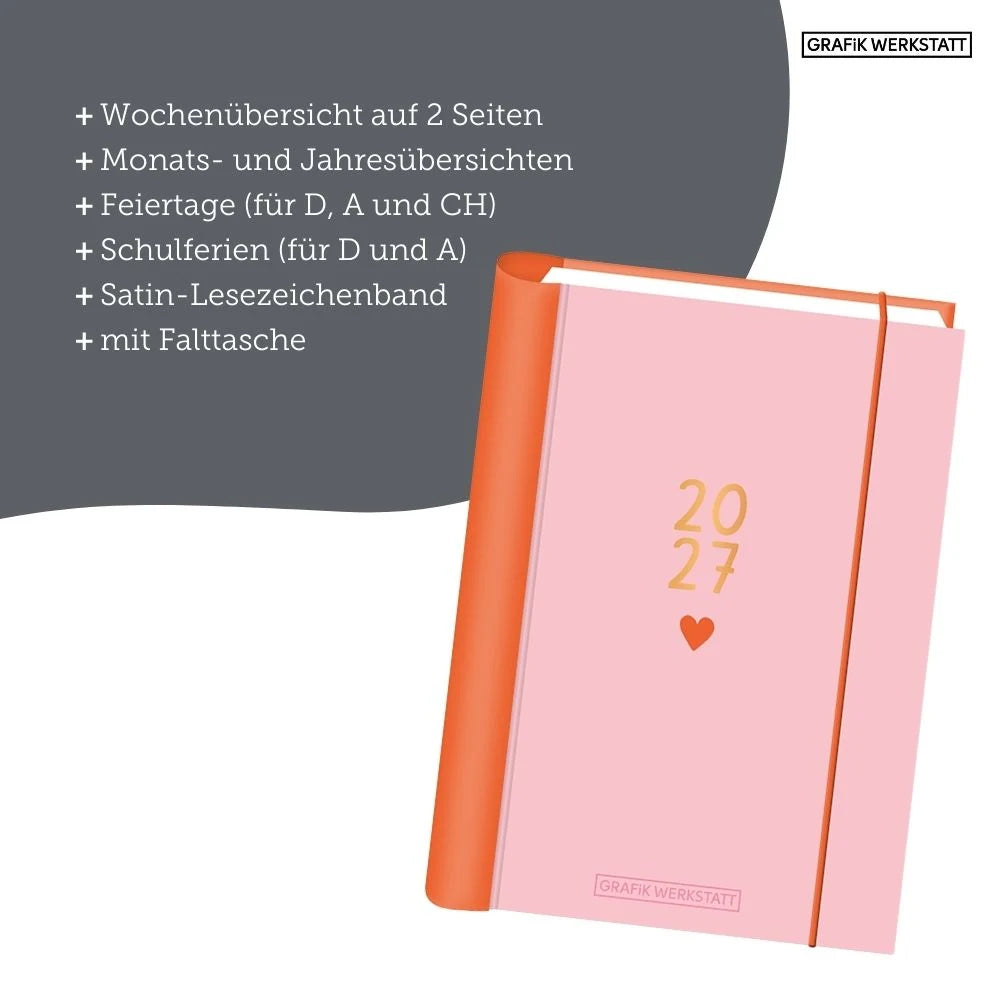 Terminplaner 2027 Kleines Herz – Ansicht