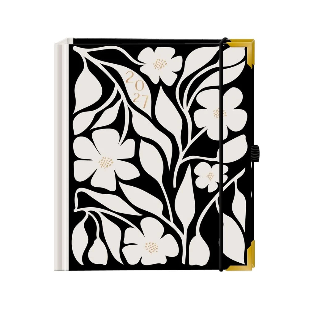 Taschenkalender: Terminplaner A5 Premium 2027 Blumen