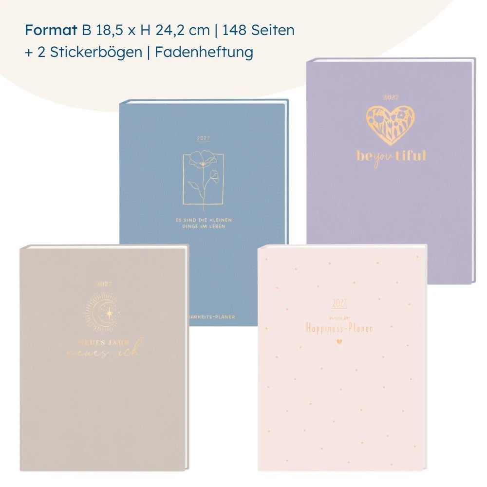 Terminplaner Lady Softcover 2027 Mein Happiness-Planer – Ansicht