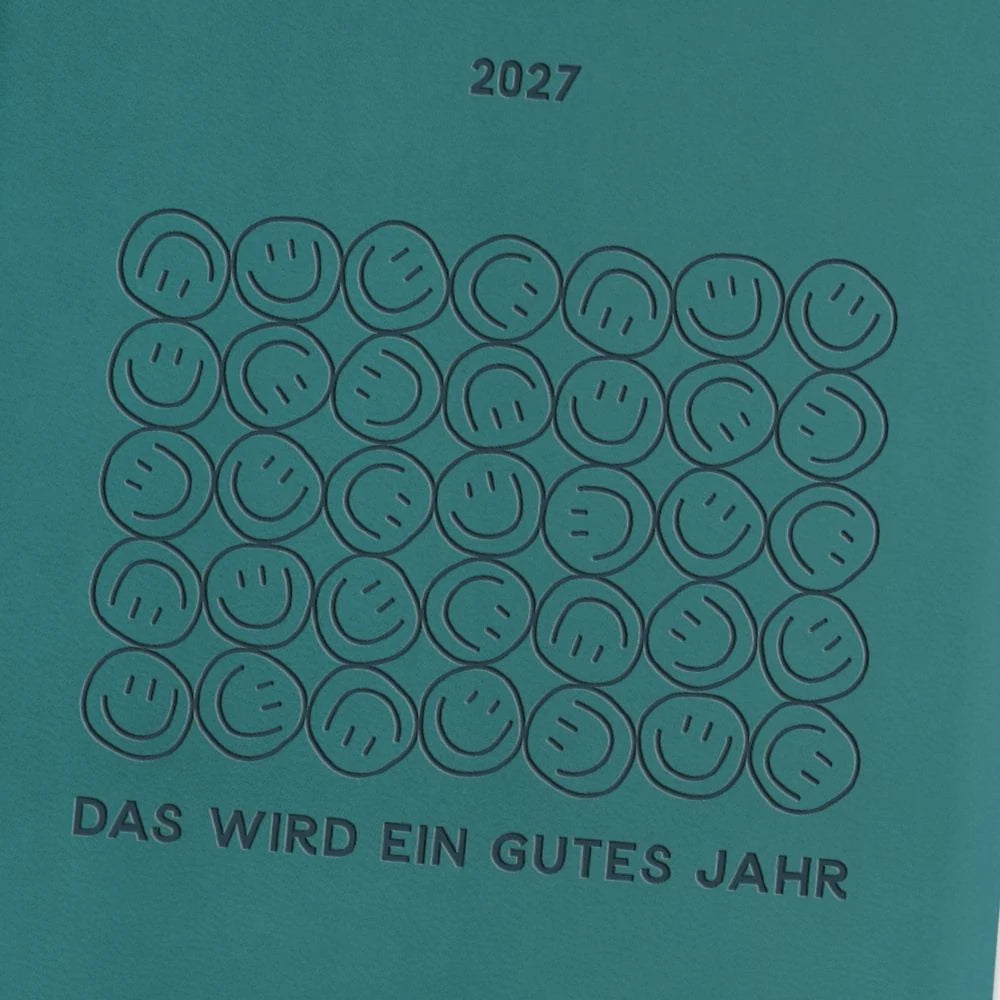 Terminplaner Lederlook 2027 Schwarz – Ansicht