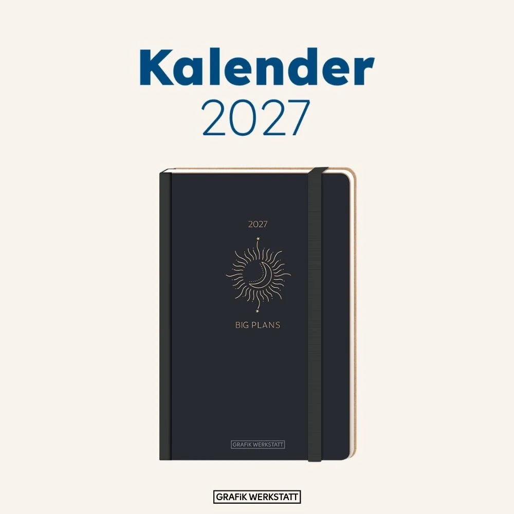 Terminplaner Letterart 2027 Big Plans – Ansicht