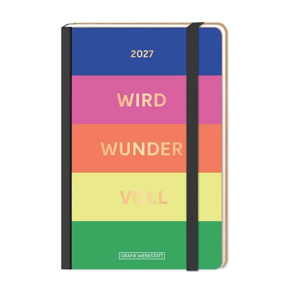 Taschenkalender: Terminplaner Letterart 2027 wird wundervoll