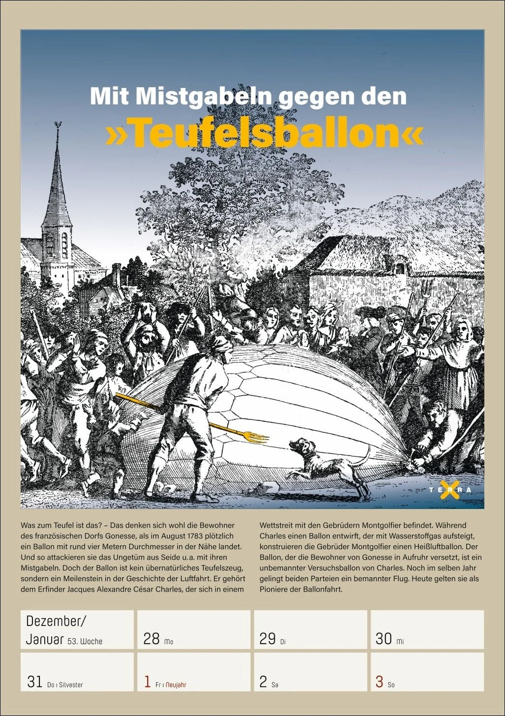 Terra X History Wochenplaner 2027 – Ansicht