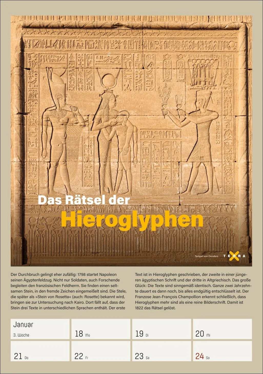 Terra X History Wochenplaner 2027 – Ansicht