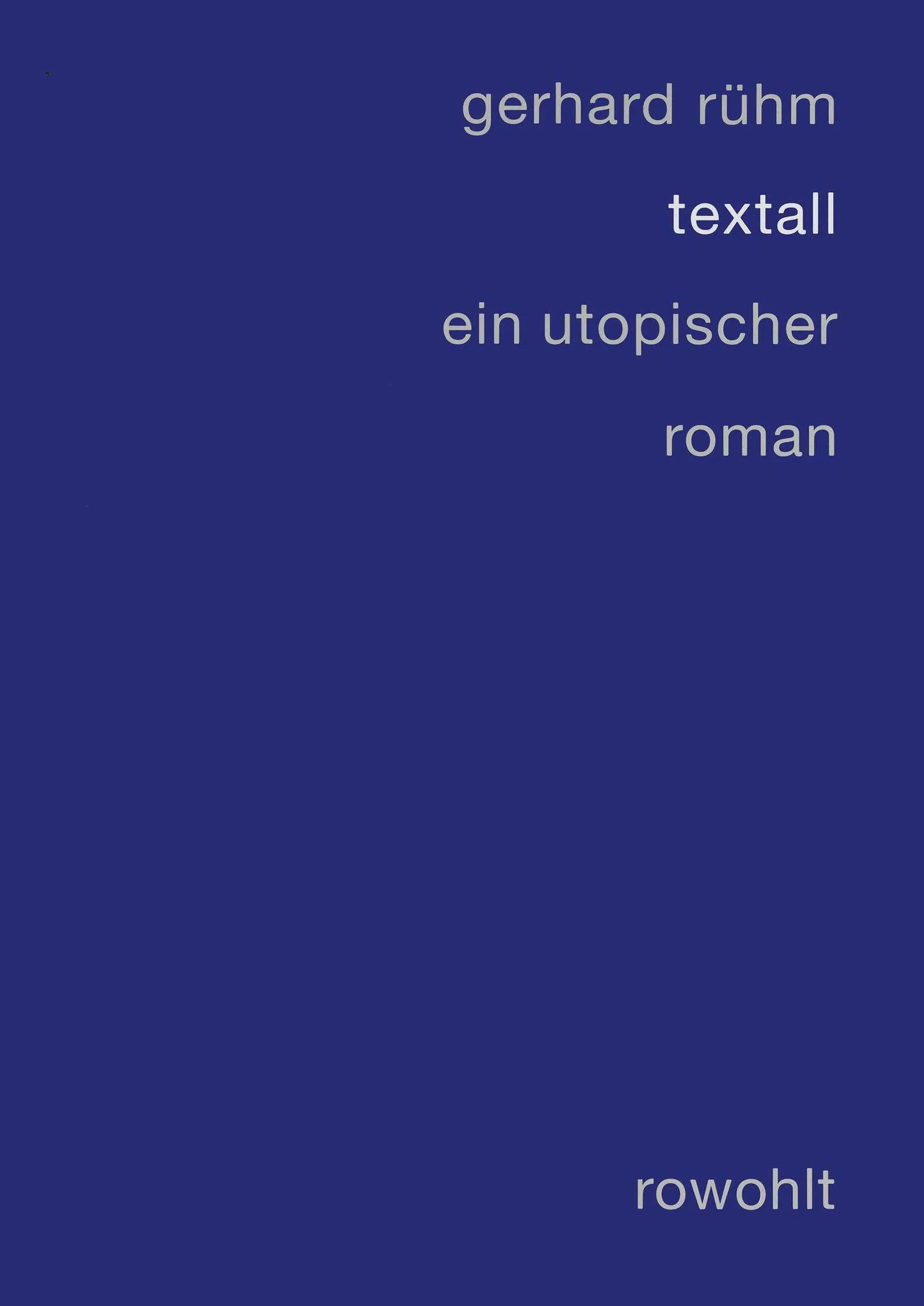 Buchcover von 'Textall' - Gebundene Ausgabe von Gerhard Rühm