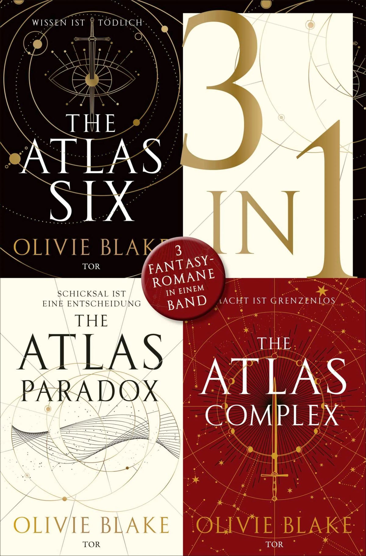 Cover: The Atlas Six / The Atlas Paradox / The Atlas Complex - Drei Fantasy-Romane in einem Band (E-Book) von Olivie Blake
