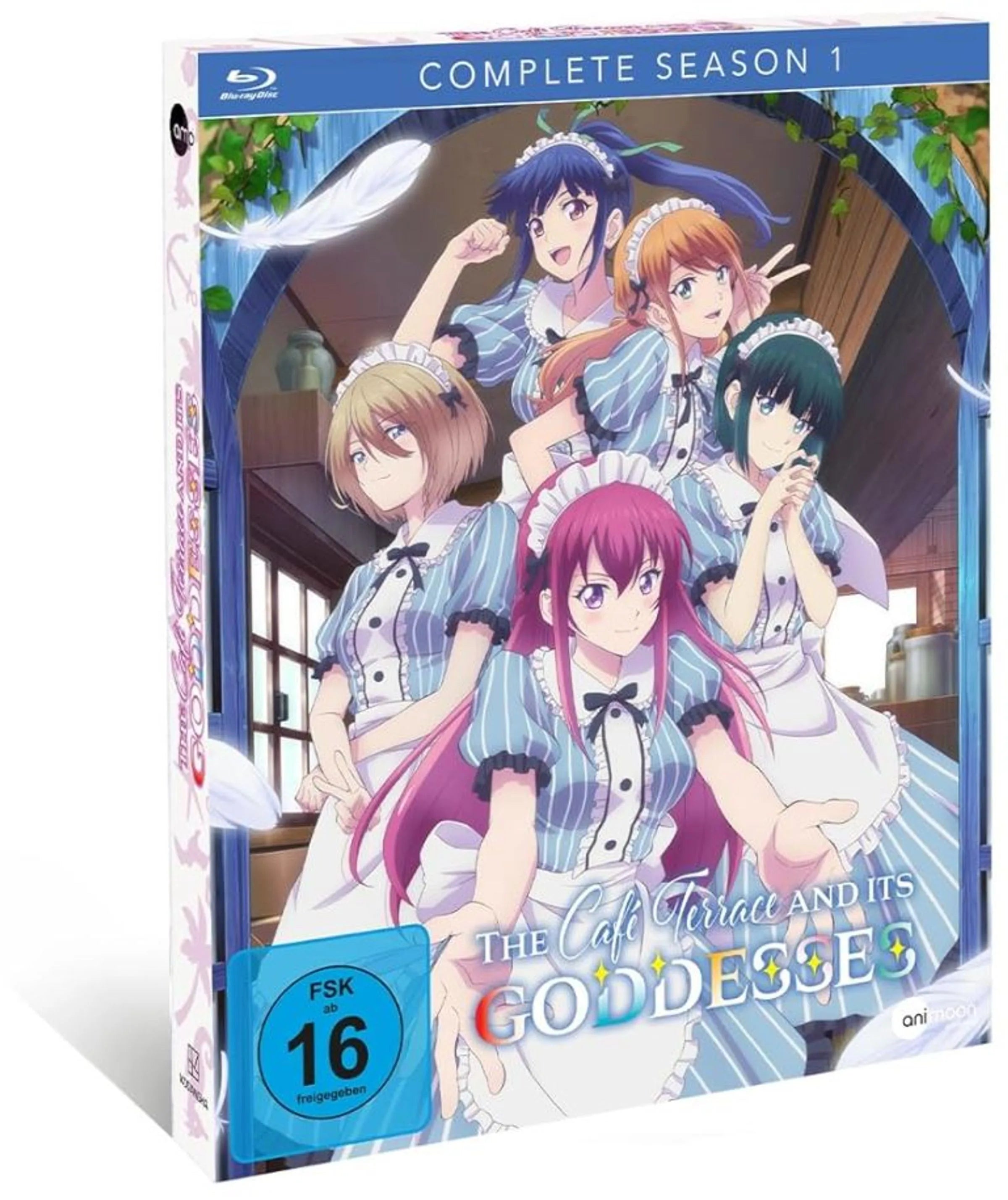 Blu-ray-Cover: The Café Terrace and Its Goddesses - Staffel 1. Regie: Satoshi Kuwabara