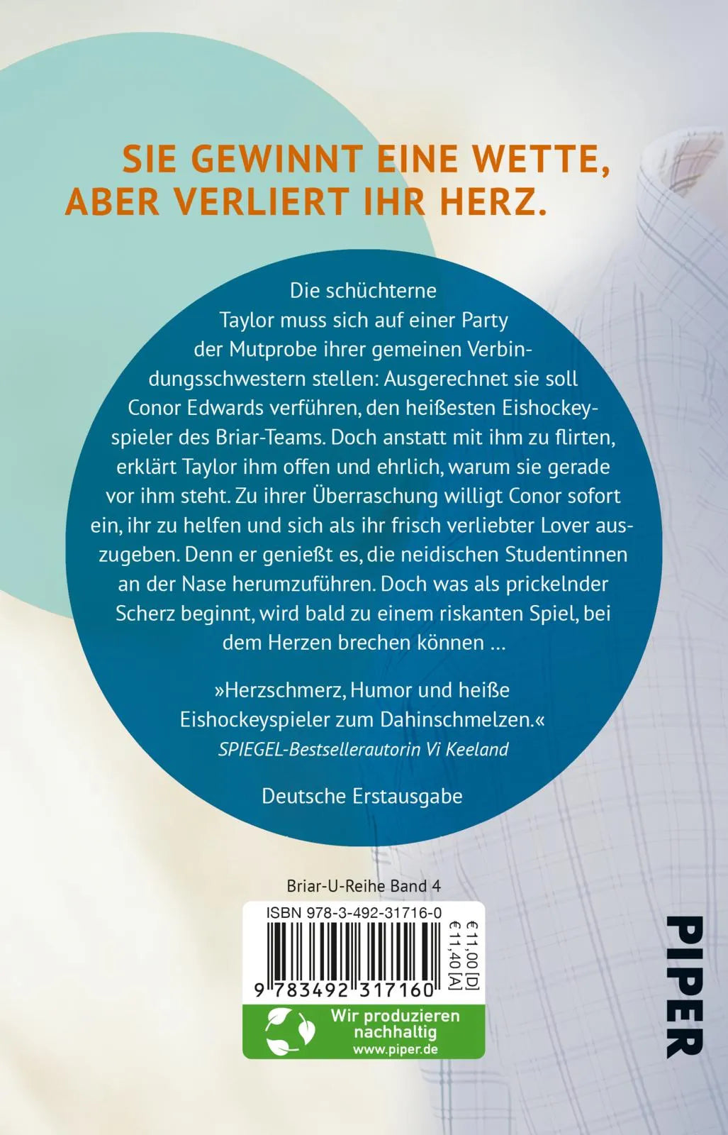 Buchrückseite von 'The Dare – Liebe mich, wenn du dich traust' mit Klappentext - Taschenbuch