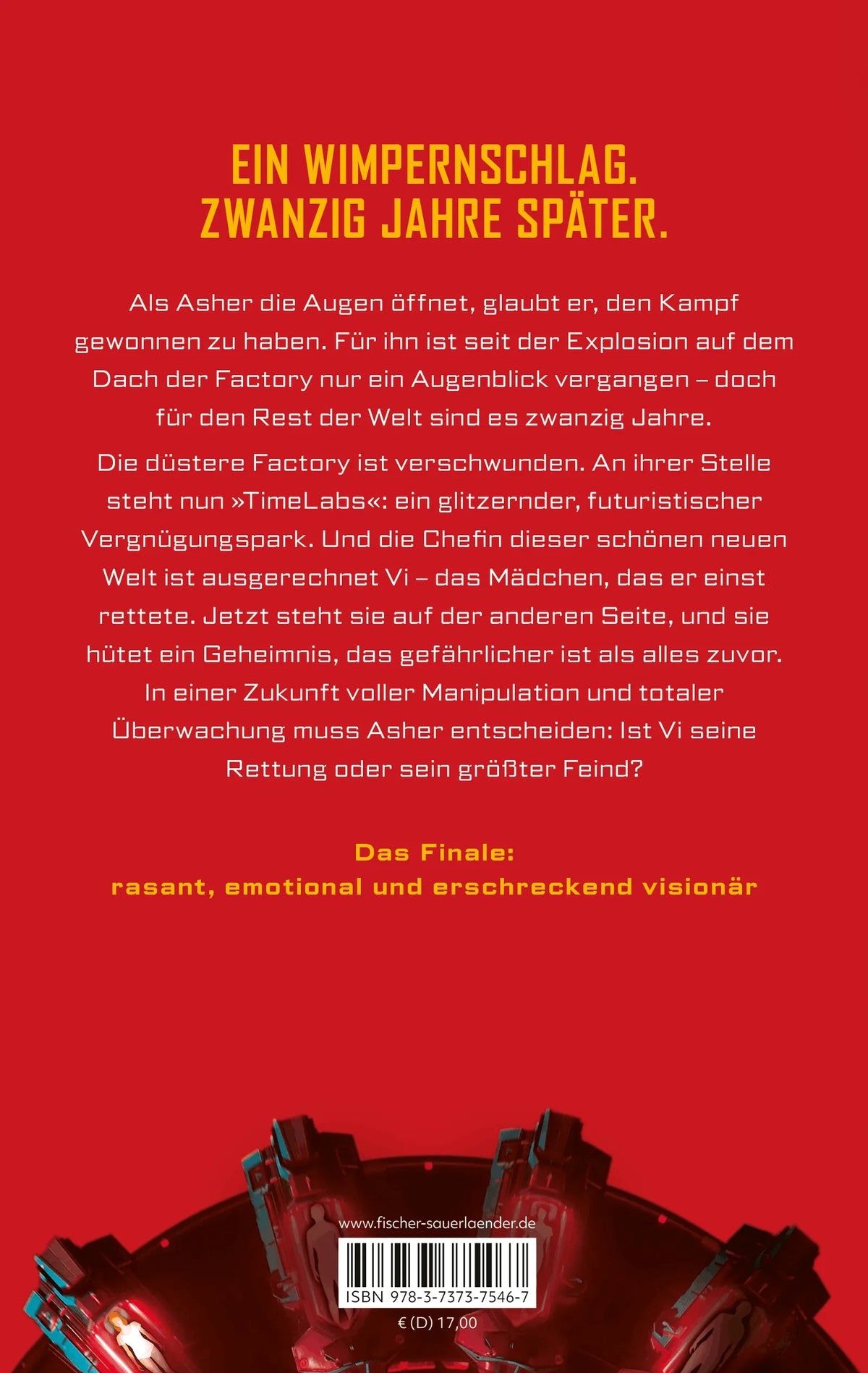 Rückseite: The Experiment – Die Zeit kennt keine Gnade (Paperback)