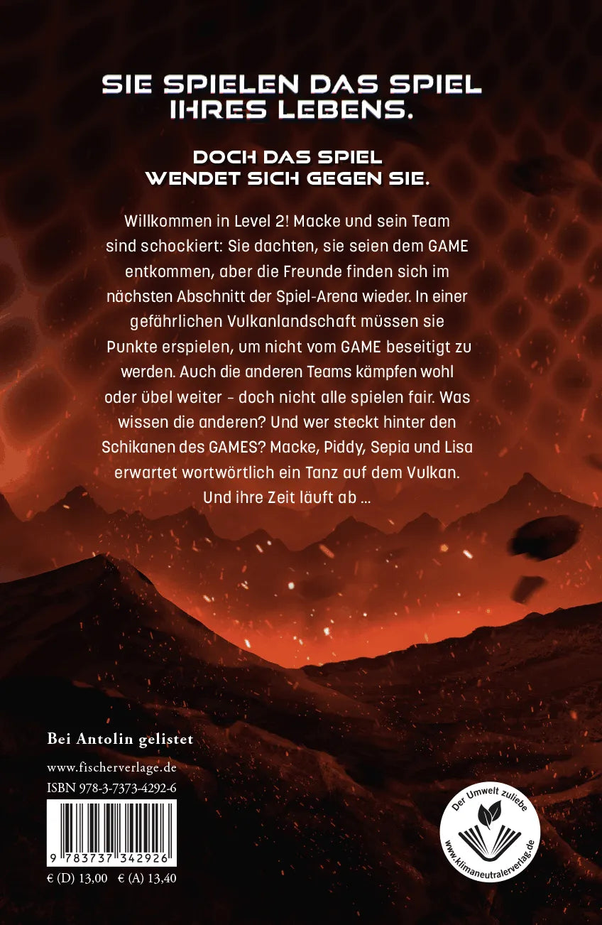 Rückseite: The Game – Countdown am Vulkan (Hardcover)