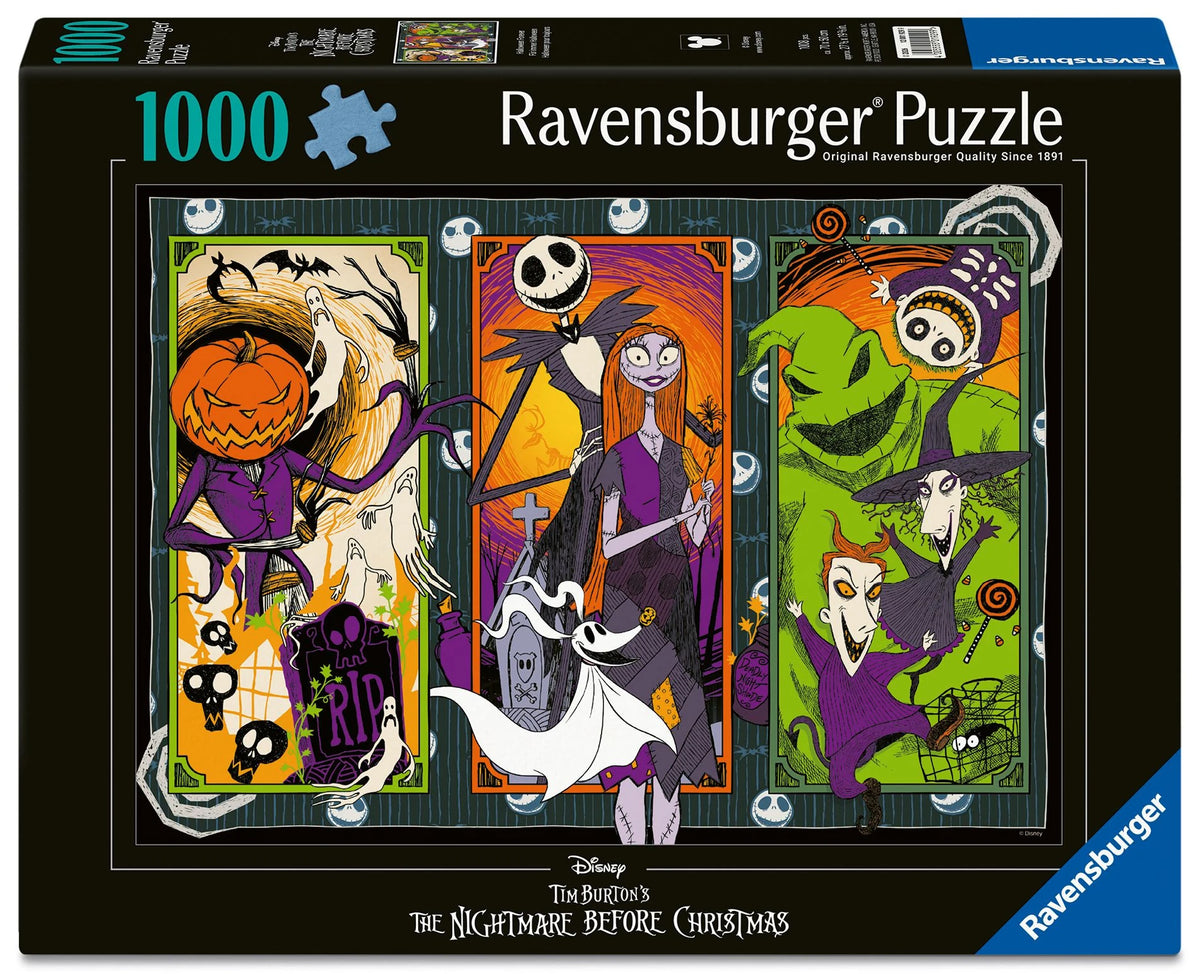 Puzzle: Erwachsenenpuzzle 1000 Teile - The Nightmare Before Christmas