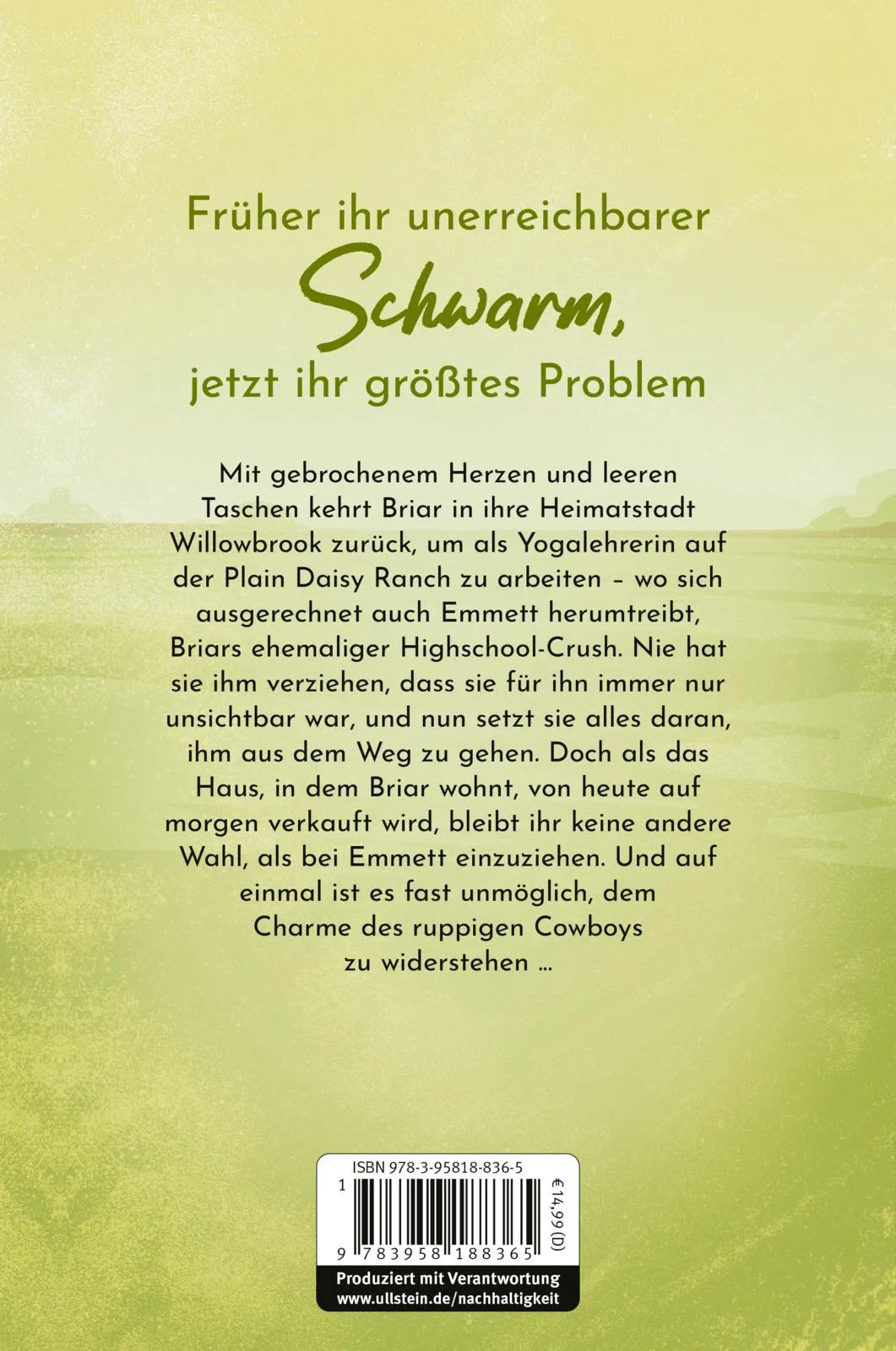 Buchrückseite von 'The One I Didn’t See Coming' mit Klappentext - Paperback