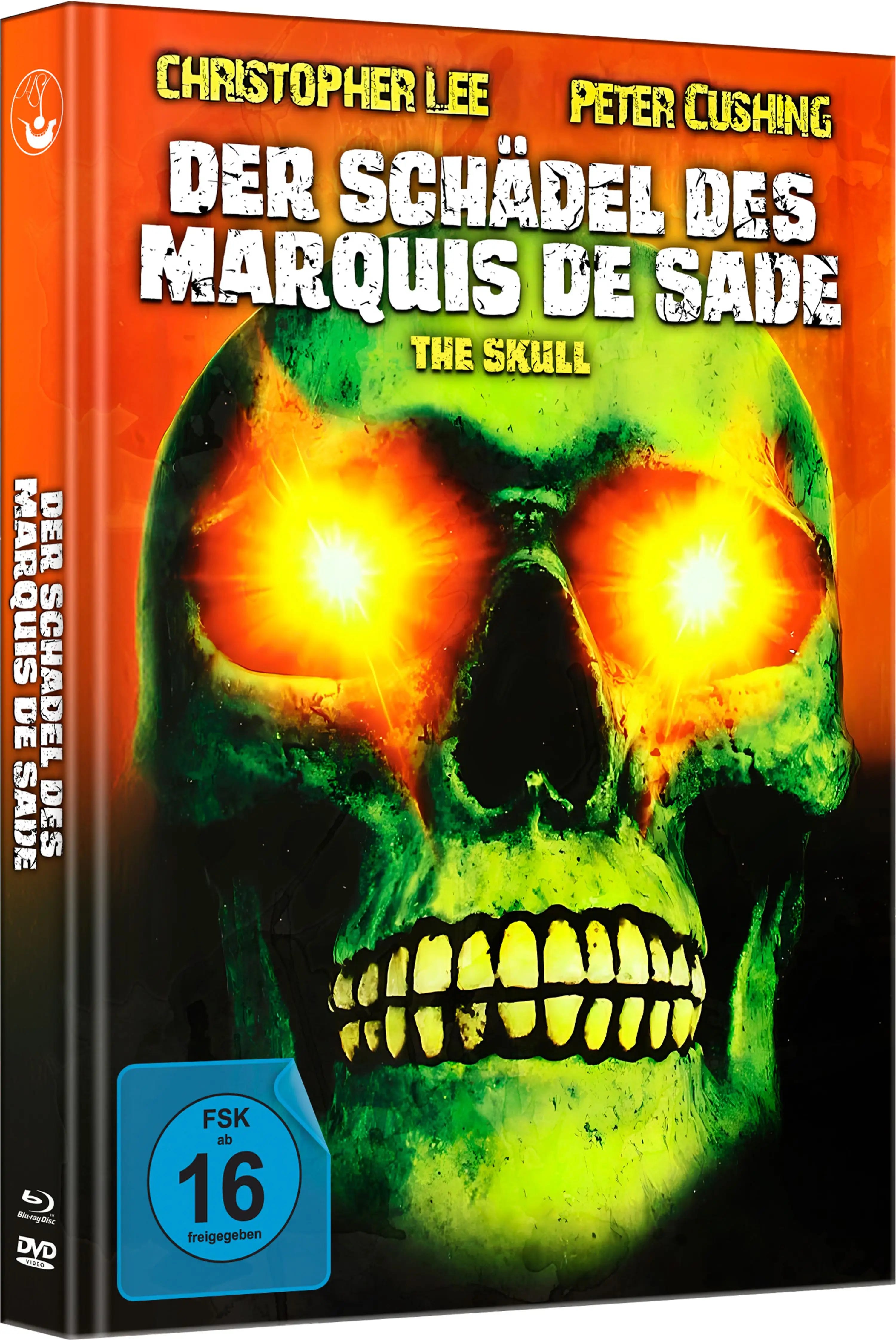 The Skull Der Schädel des Marquis de Sade Horrorfilm Mediabook Blu-ray Cover