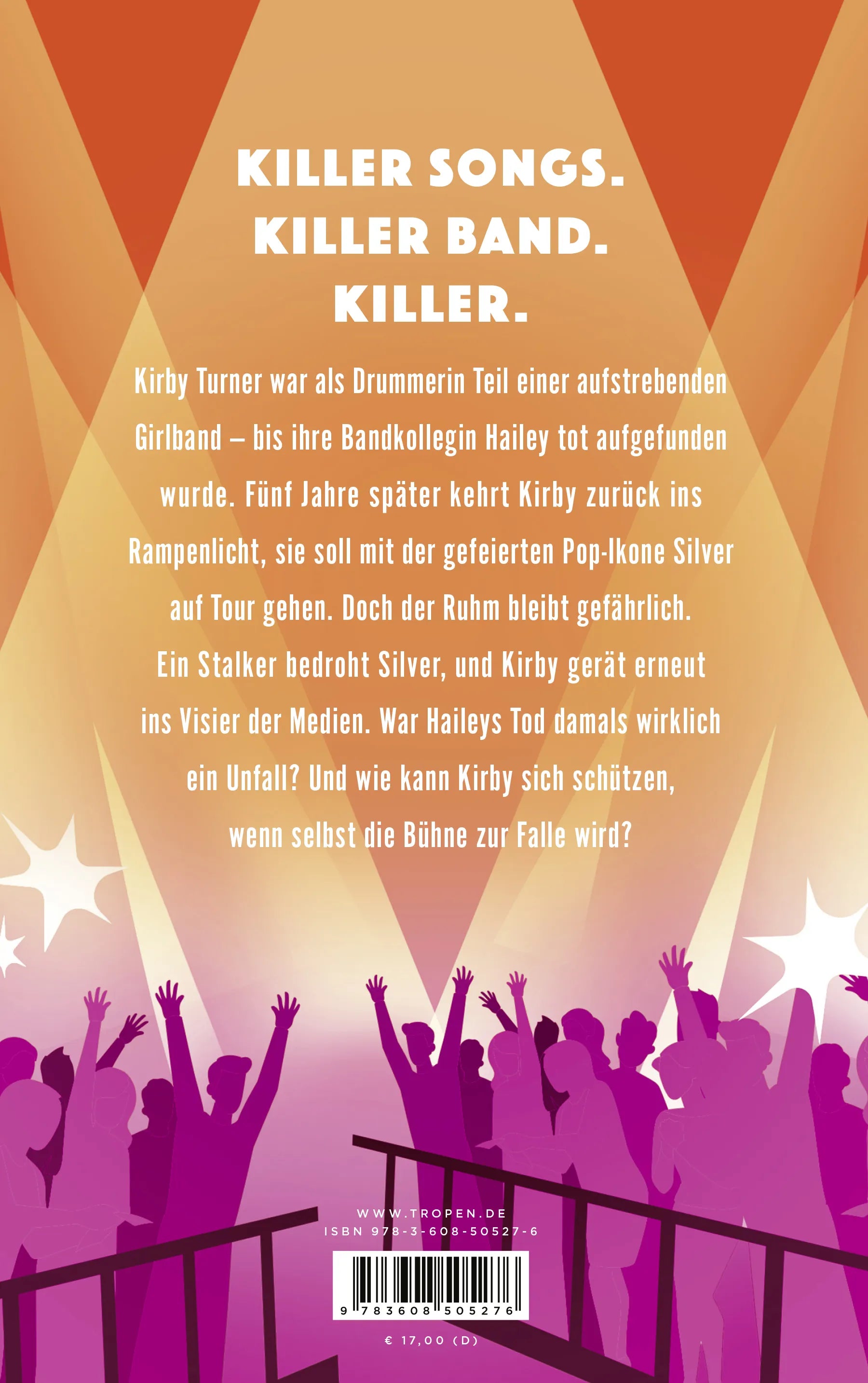 Buchrückseite von 'The Spotlight' mit Klappentext - Paperback