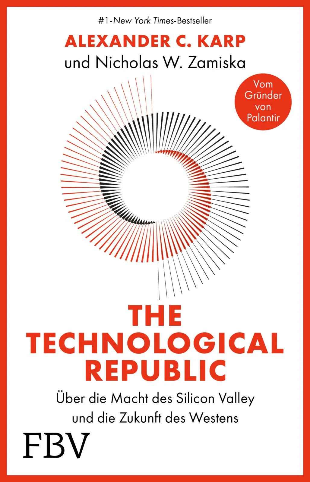 Buchcover von 'The Technological Republic' - Gebundene Ausgabe von Alexander C. Karp