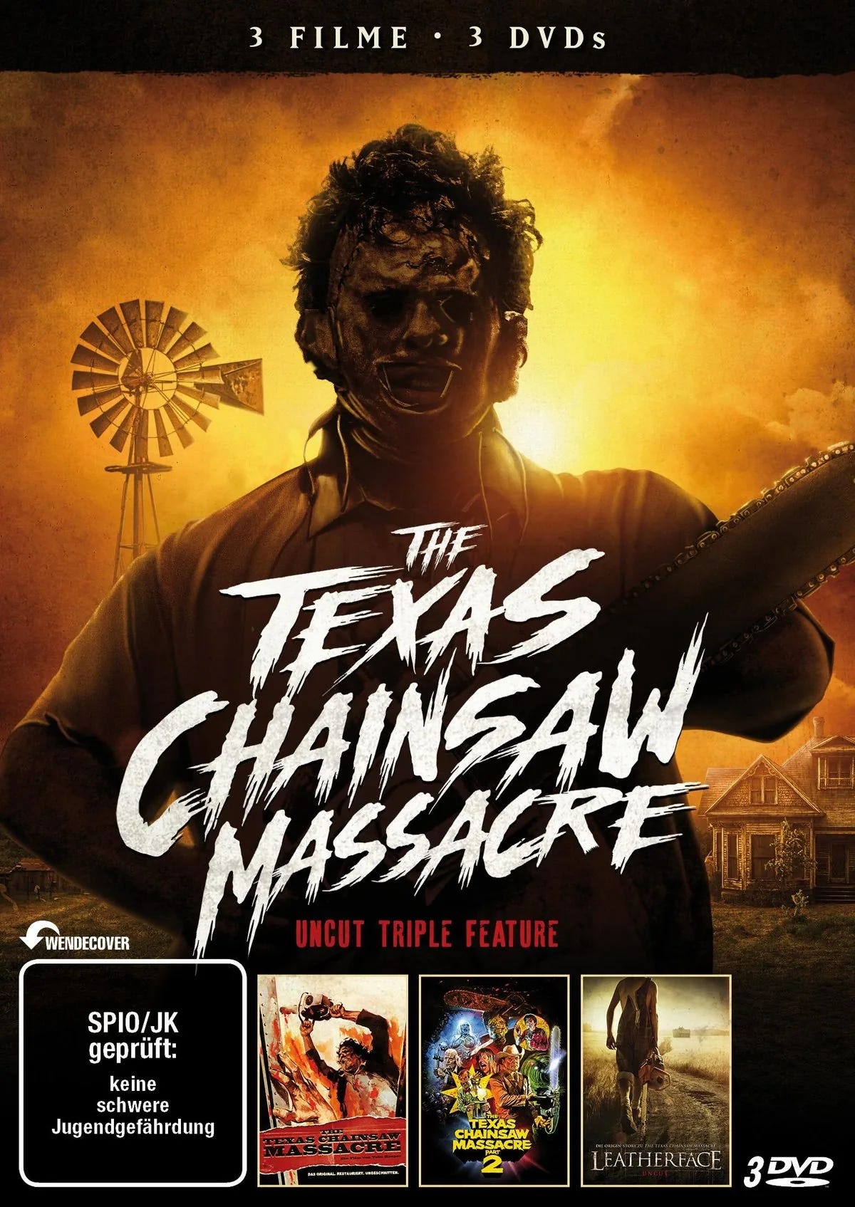 The Texas Chainsaw Massacre - Uncut Triple-Featu - DVD