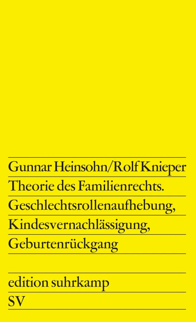 Buchcover von 'Theorie des Familienrechts' - Taschenbuch von Rolf Knieper