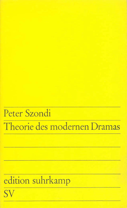 Theorie des modernen Dramas