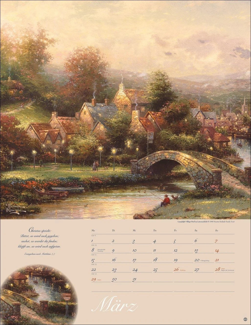 Thomas Kinkade: Land im Licht Kalender 2027 – Ansicht