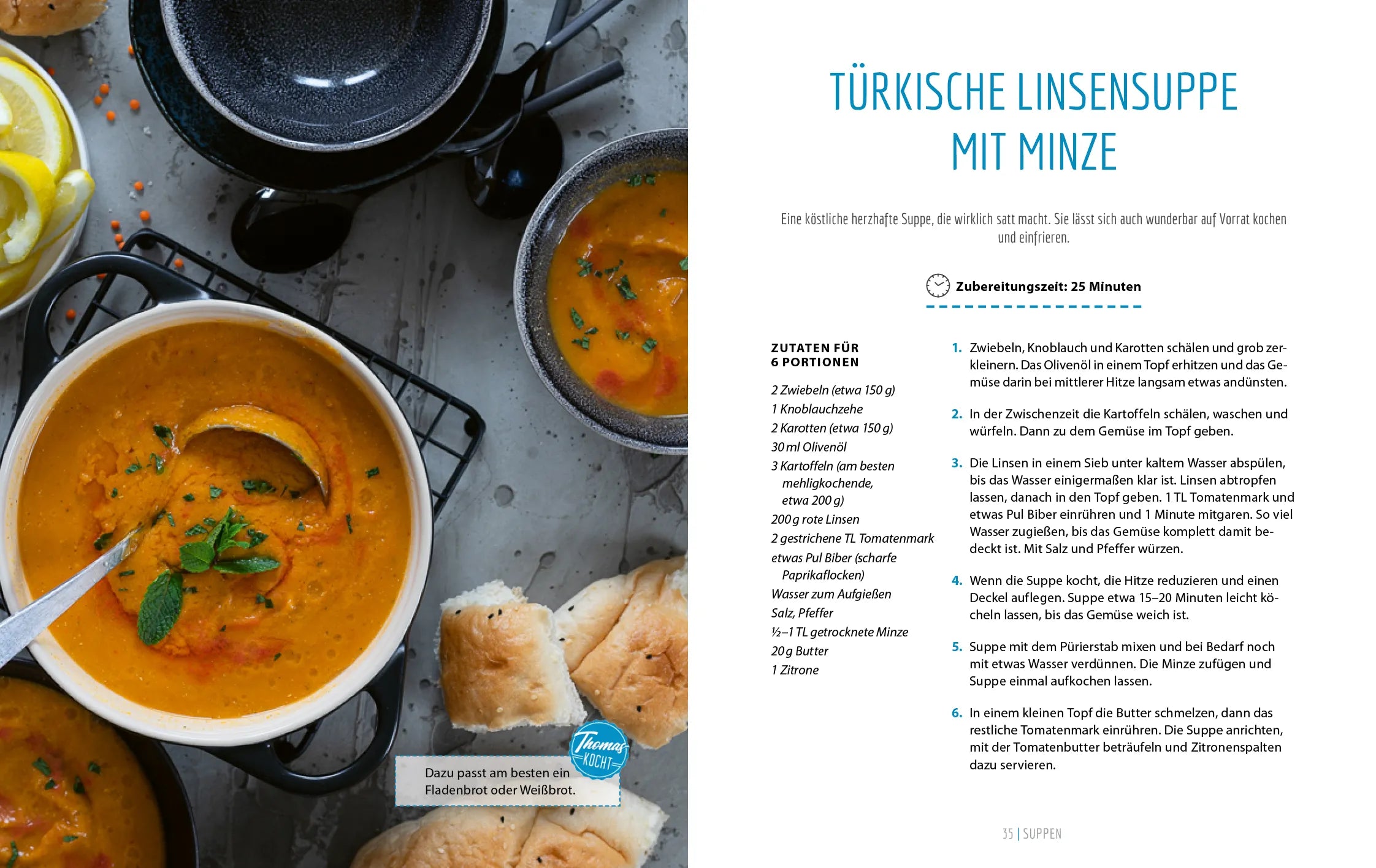Innenansicht von 'Thomas kocht: Feierabendküche' - Gebundene Ausgabe