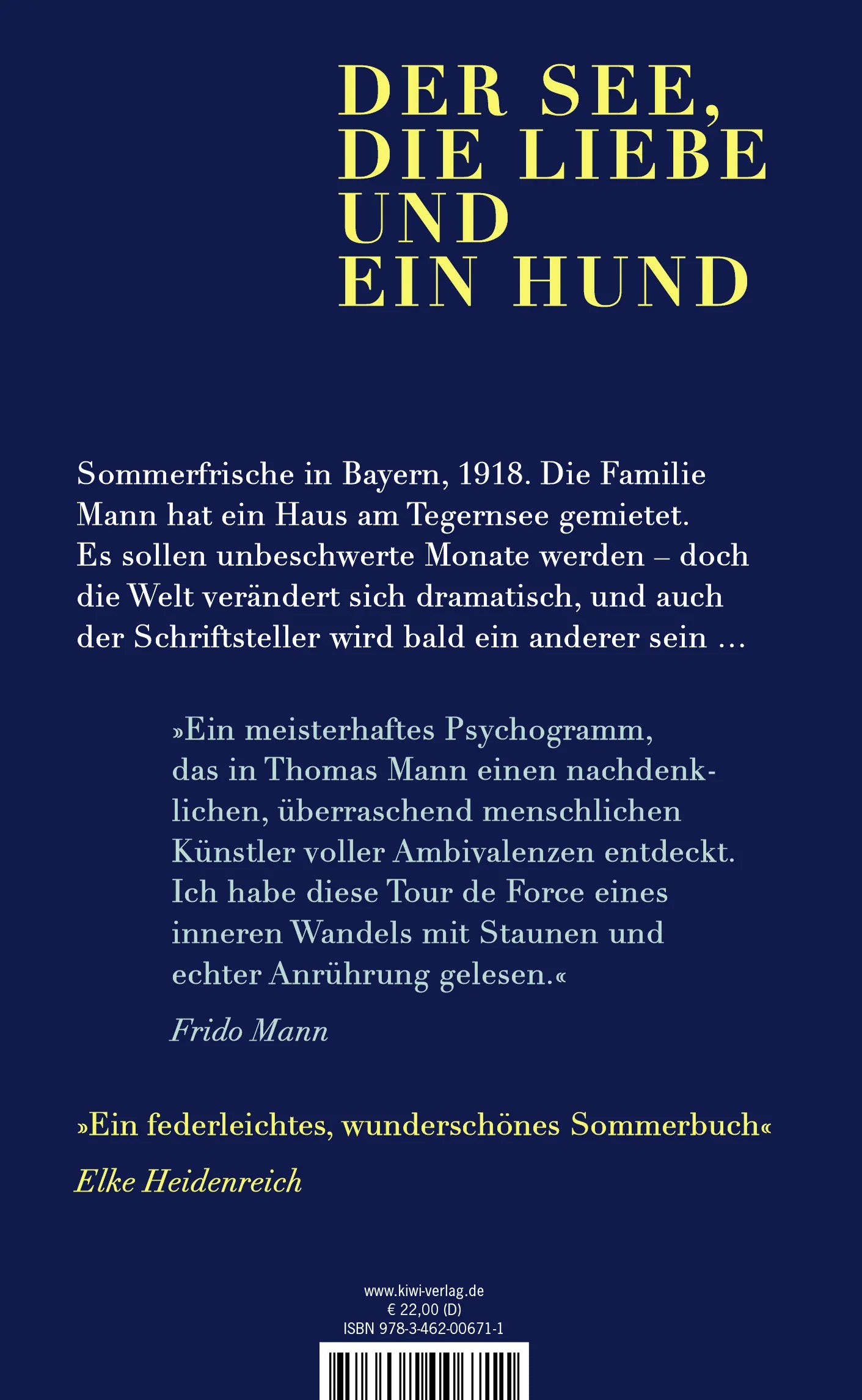 Rückseite: Thomas Mann macht Ferien (Hardcover)