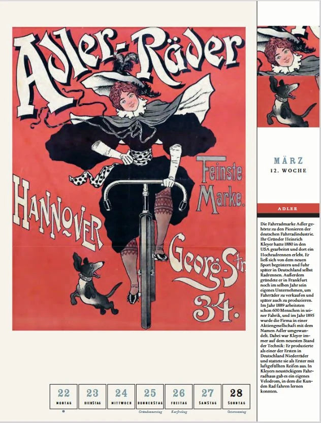 Thorbeckes Fahrrad-Kalender 2027 – Ansicht