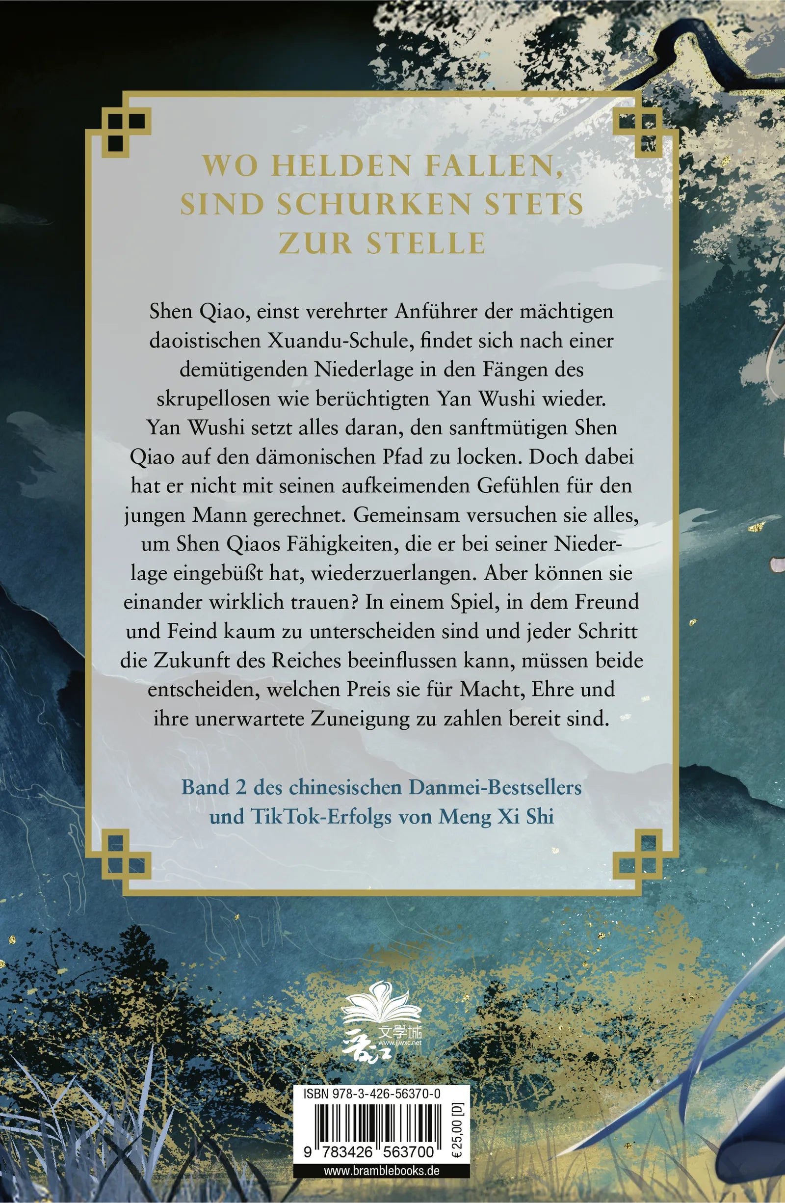 Buchrückseite von 'Thousand Autumns. Buch 2' mit Klappentext - Gebundene Ausgabe