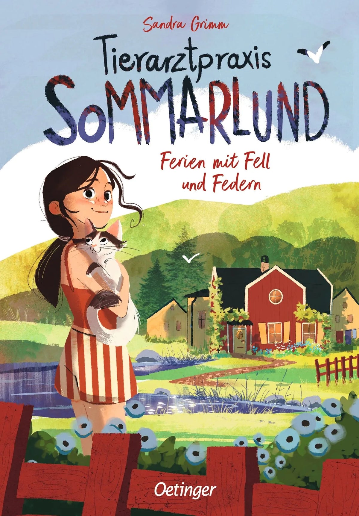 Cover: Tierarztpraxis Sommarlund 1. Ferien mit Fell und Federn (Hardcover) von Sandra Grimm
