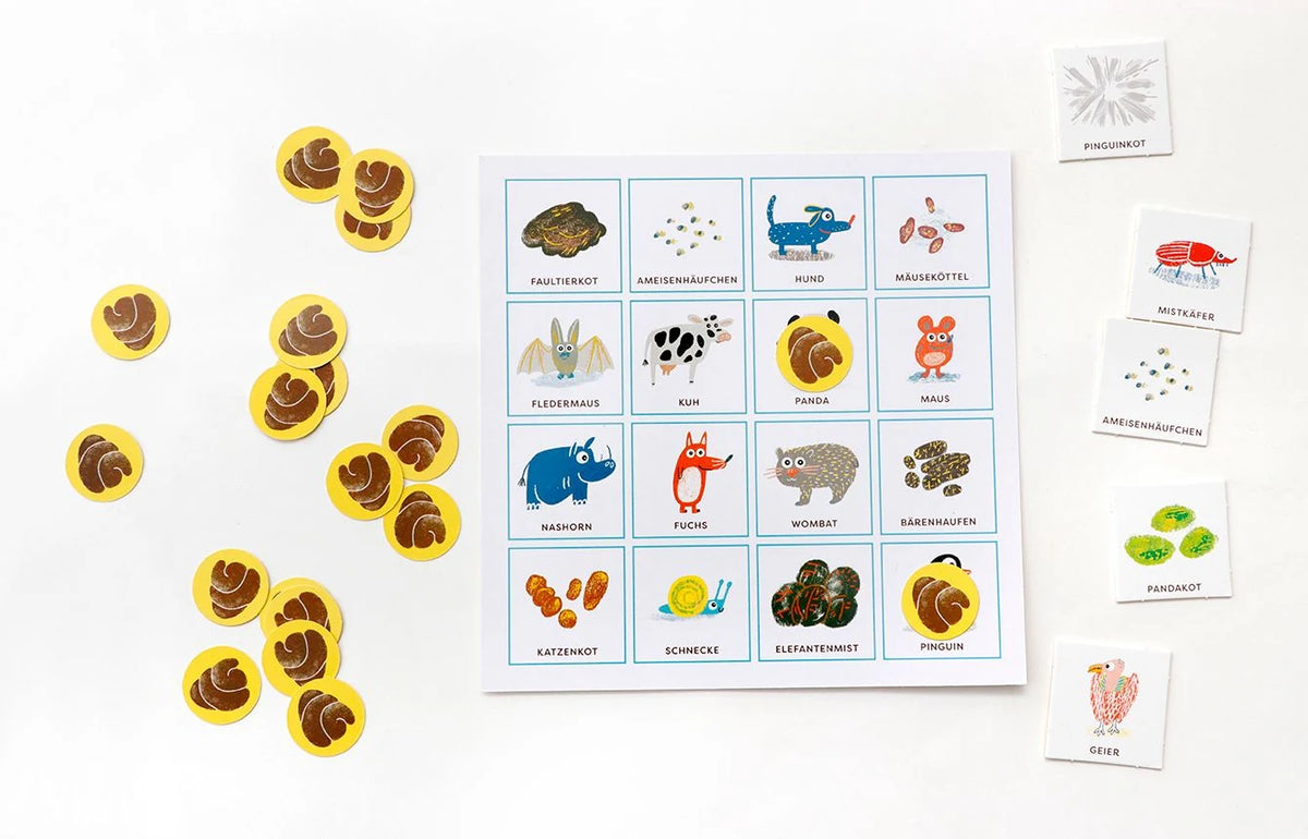 Tierkacke-Bingo – Ansicht