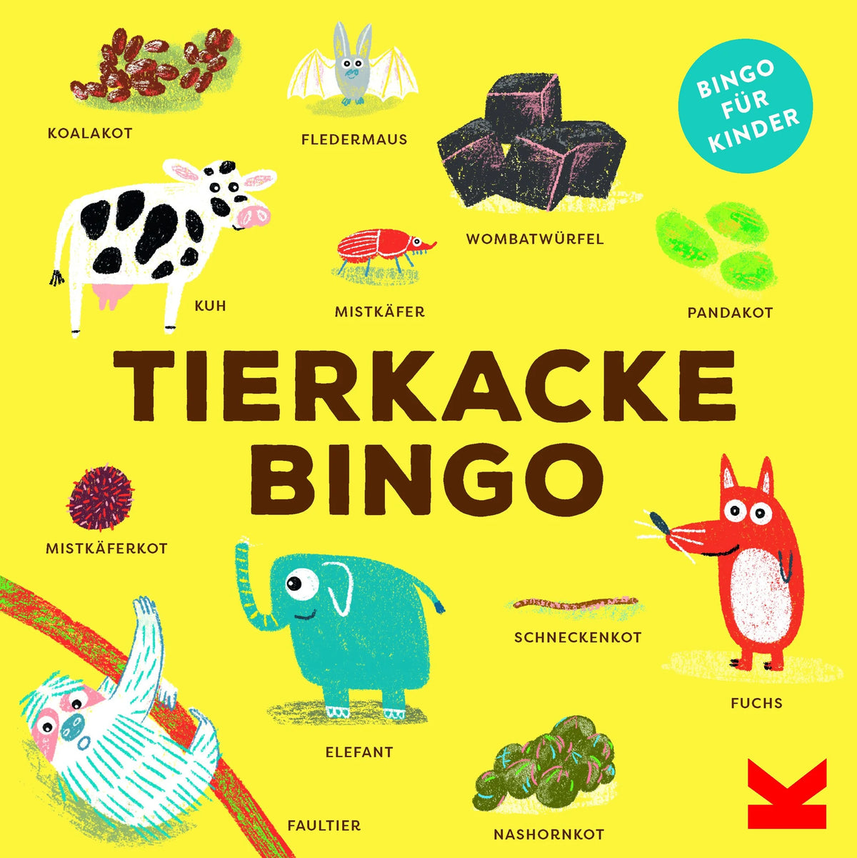 Kinderspiel: Tierkacke-Bingo