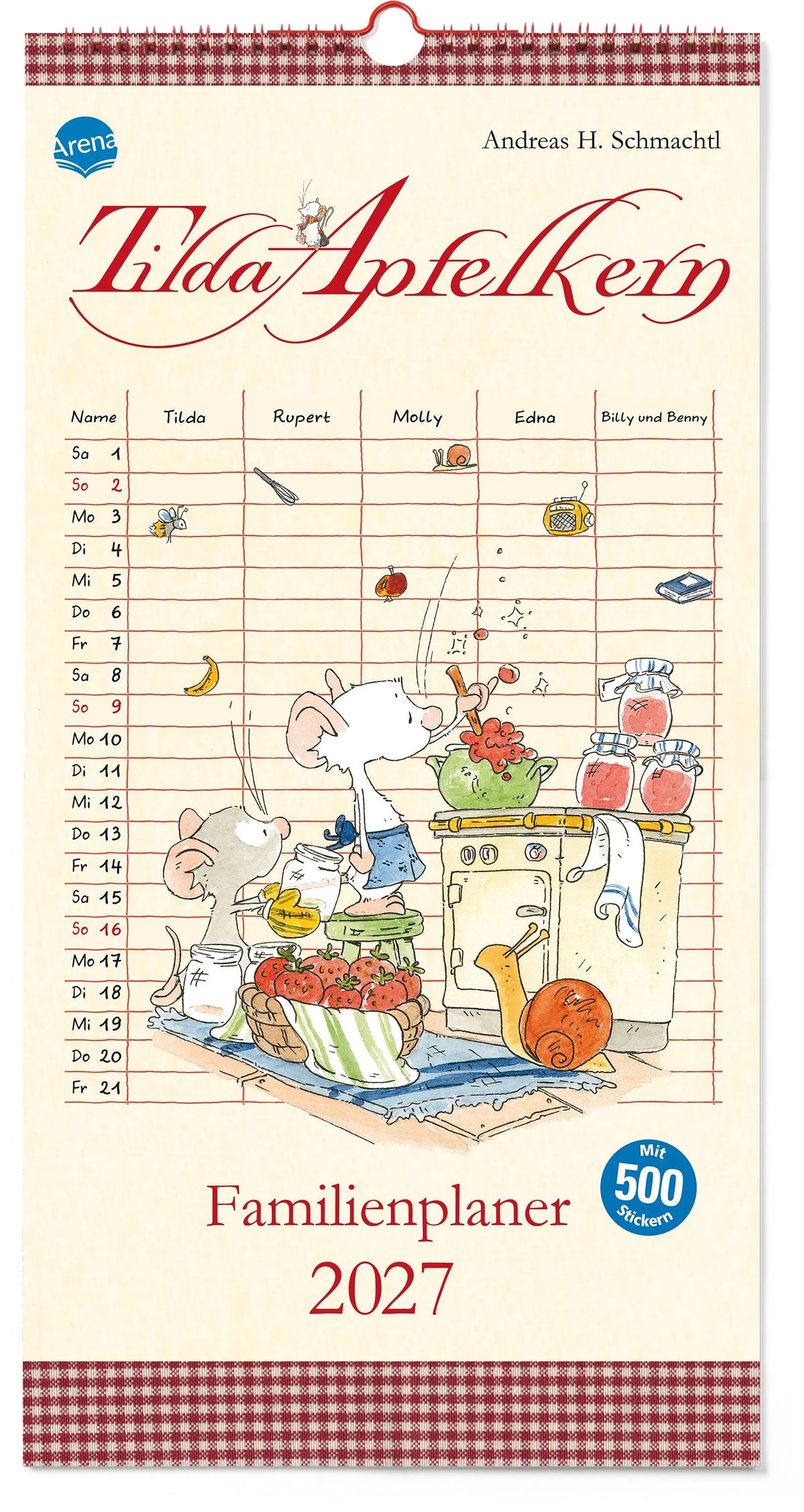Cover: Tilda Apfelkern. Familienplaner 2027 (Buch) von Andreas H. Schmachtl