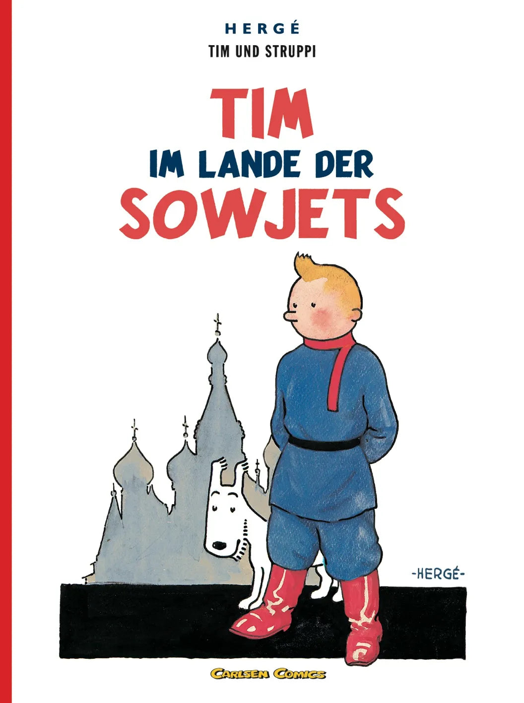 Buchcover von 'Tim und Struppi: Tim im Lande der Sowjets' - Taschenbuch von Hergé