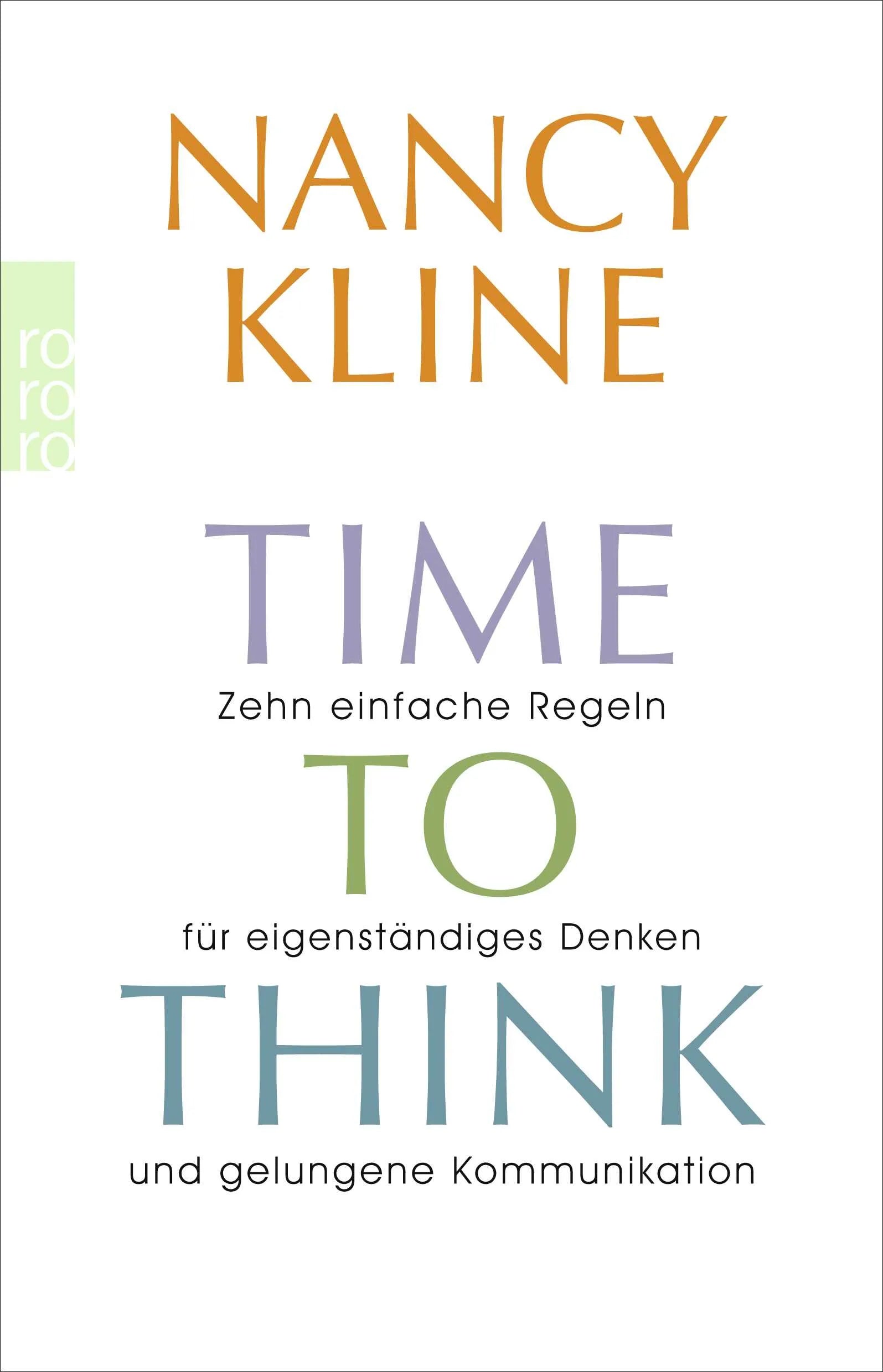 Buchcover von 'Time to think' - Taschenbuch von Nancy Kline