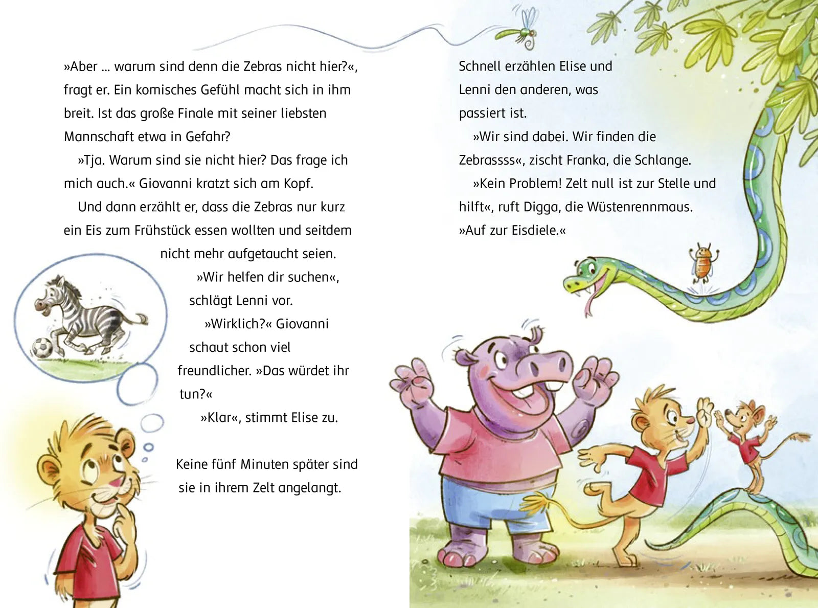 Produktansicht: Olympiade der Tiere – Gut gekickt, Löwe! (Gebundene Ausgabe)