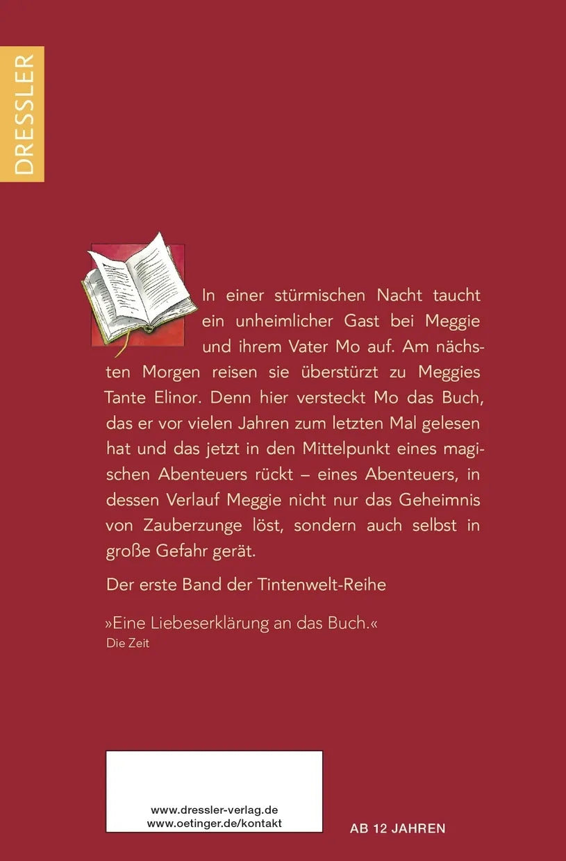 Rückseite: Tintenwelt 1. Tintenherz (Taschenbuch)