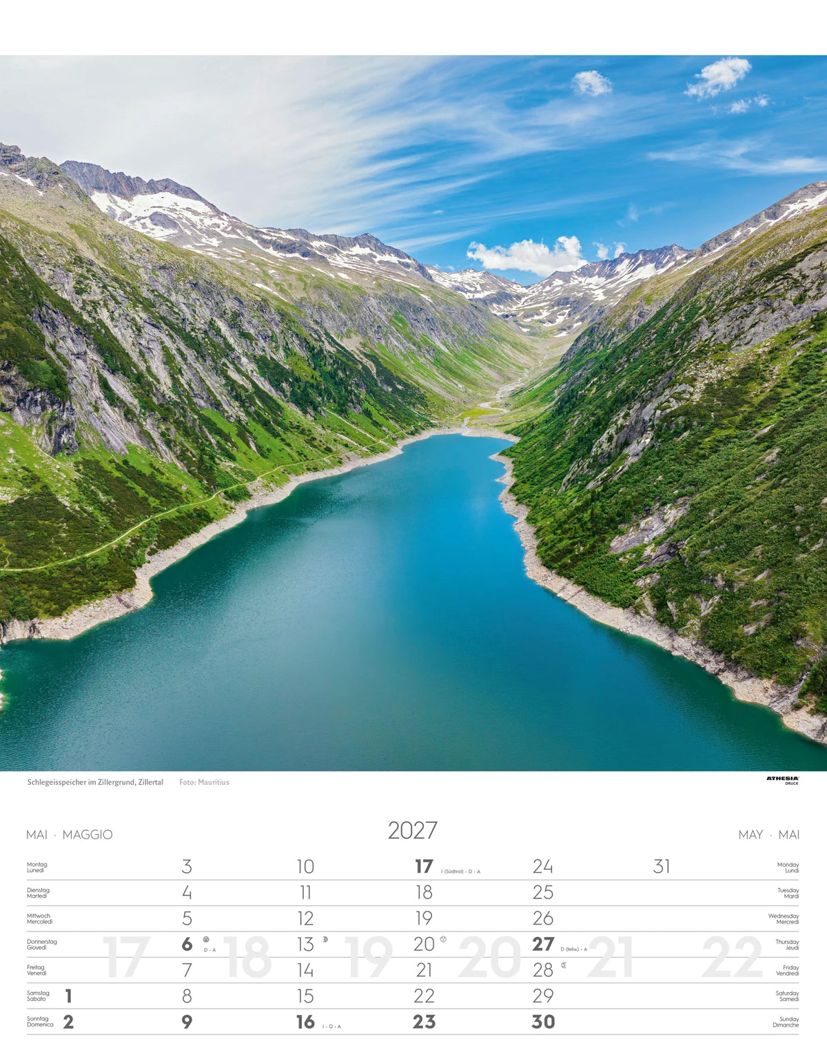 Tirol Kalender 2027 – Ansicht