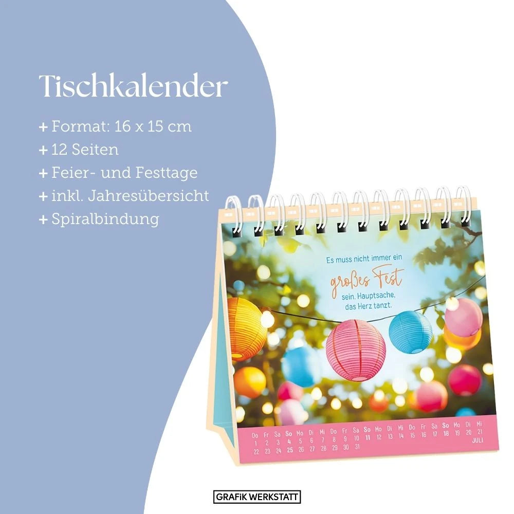 Tischkalender 2027 Extraportion Glück – Ansicht