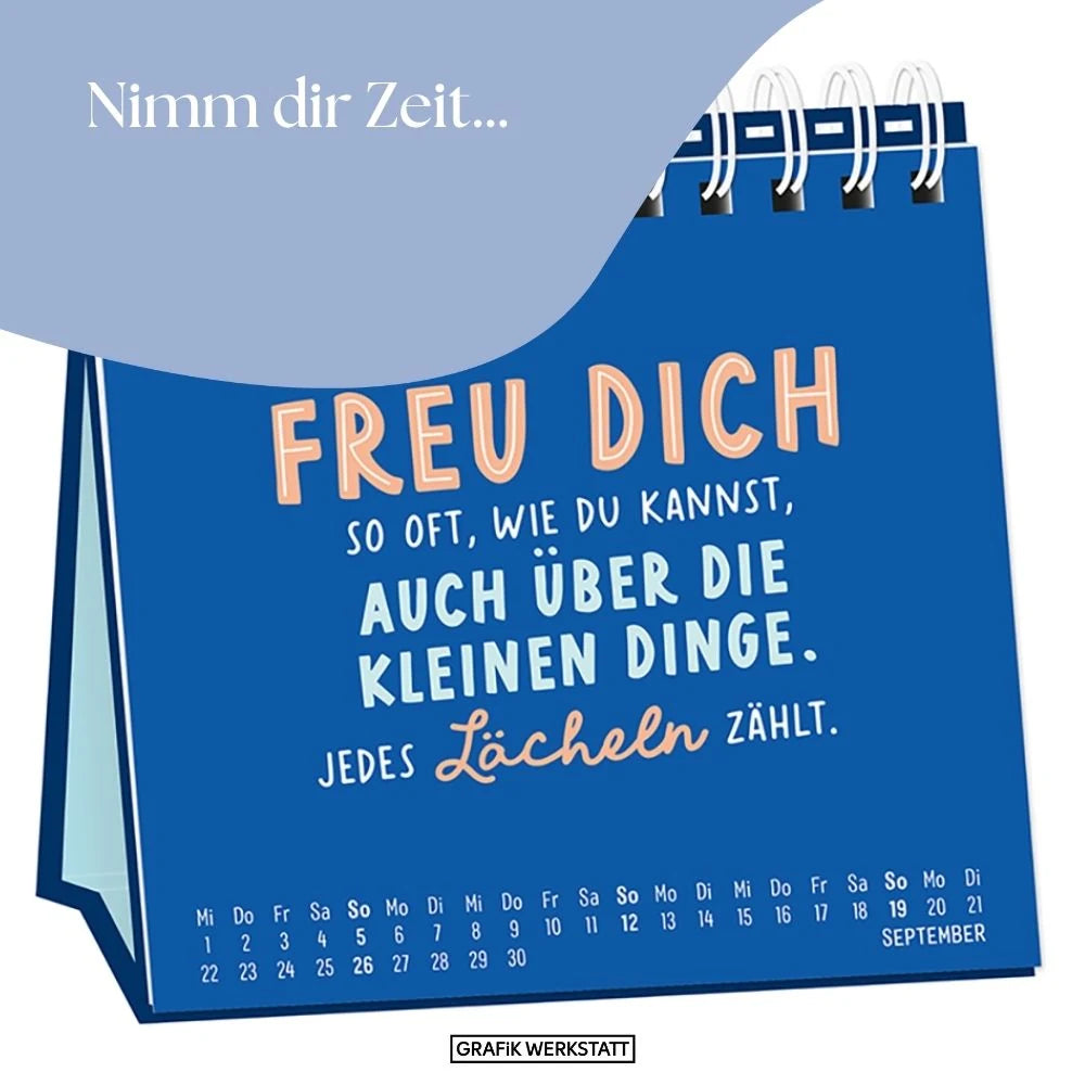 Tischkalender 2027 Nimm dir Zeit – Ansicht