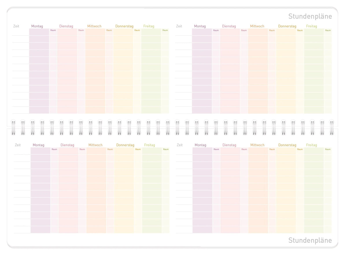 Tischkalender Schuljahr 26/27 – Ansicht