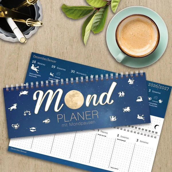 Tischquerkalender Mond 2027 – Ansicht