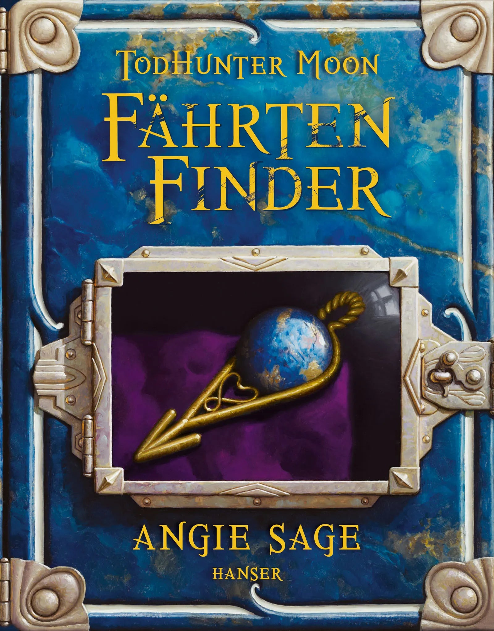 Buchcover von 'TodHunter Moon - FährtenFinder' - Gebundene Ausgabe von Angie Sage